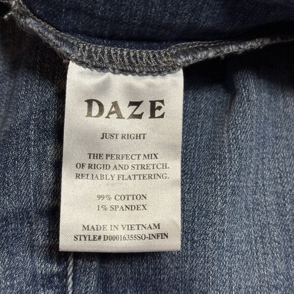 Anthropologie Daze Just Right Jeans Raw Hem Stretch Denim Women’s Size 27 New! - Picture 11 of 12